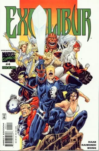 Excalibur, Vol. 2 #4 comic book cover, 2001