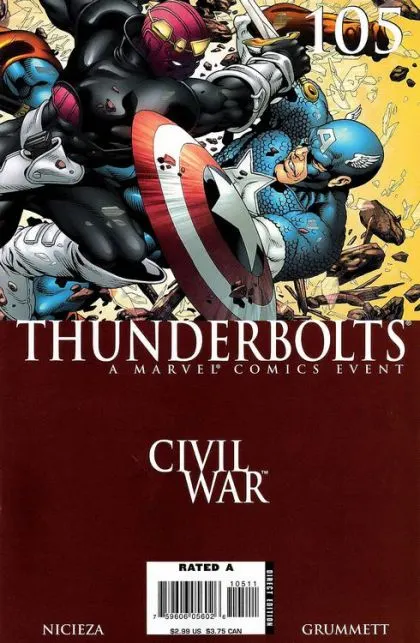 Thunderbolts, Vol. 1 #105 comic book cover, 2006