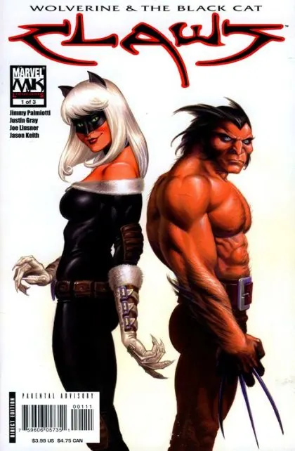 Claws #1 comic book cover, 2006