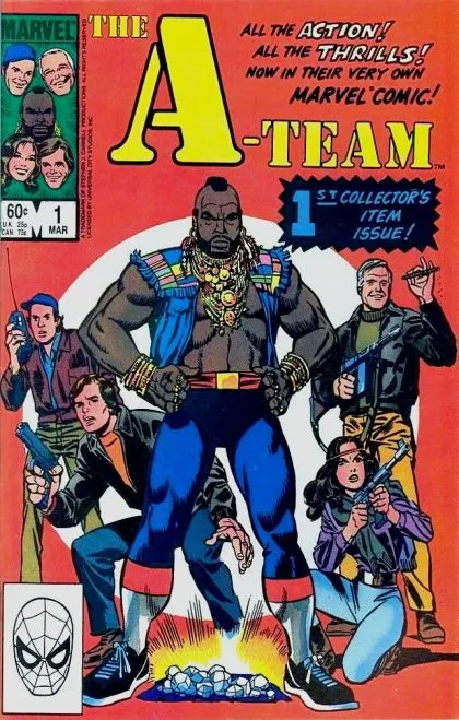 The A-Team #1 Direct Edition comic book cover, 1984