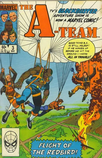 The A-Team #3 Direct Edition comic book cover, 1984