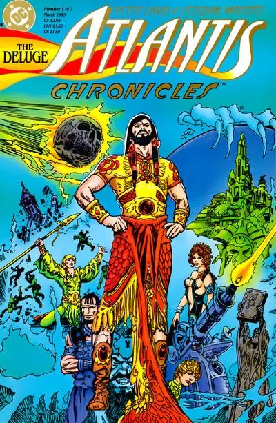 Atlantis Chronicles #1 comic book cover, 1990