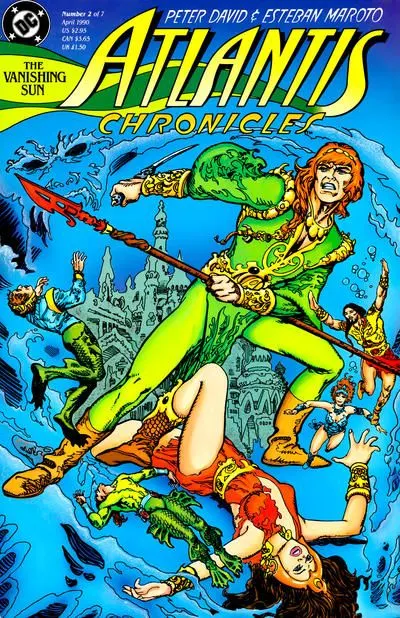 Atlantis Chronicles #2 comic book cover, 1990