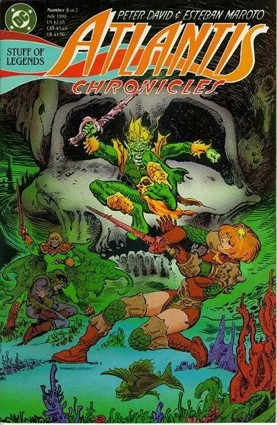 Atlantis Chronicles #5 comic book cover, 1990