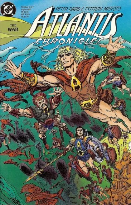 Atlantis Chronicles #6 comic book cover, 1990