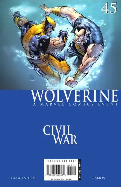 Wolverine, Vol. 3 #45 Direct Edition comic book cover, 2006