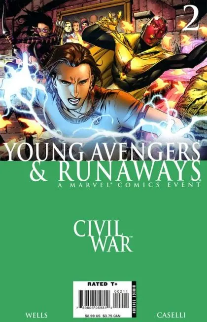 Civil War: Young Avengers & Runaways #2 comic book cover, 2006