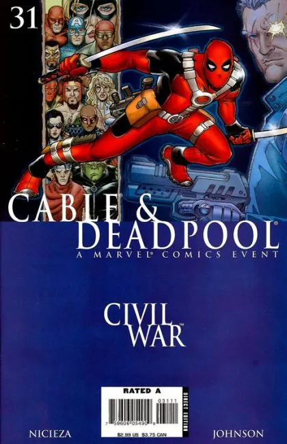 Cable & Deadpool #31 comic book cover, 2006