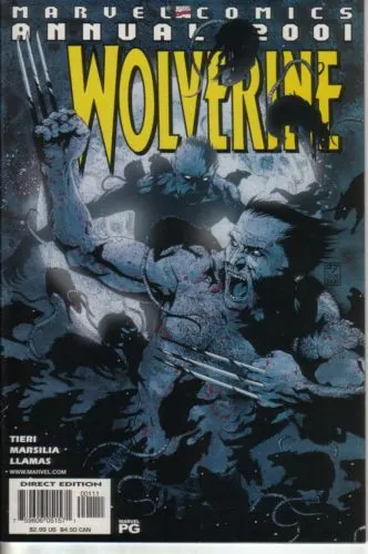 Wolverine, Vol. 2 Annual #2001 Direct Edition comic book cover, 2002