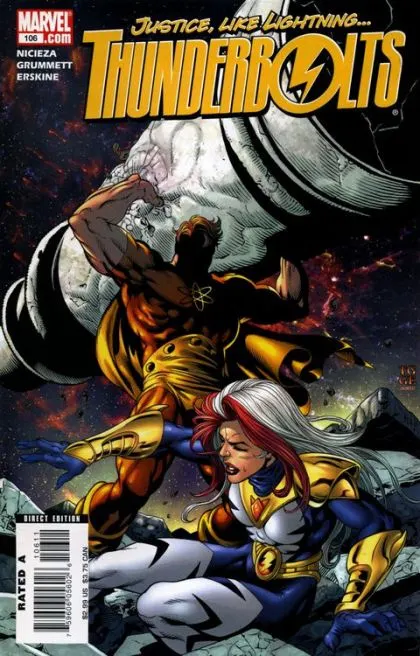 Thunderbolts, Vol. 1 #106 Direct Edition comic book cover, 2006