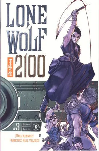 Lone Wolf 2100, Vol. 1 #3 comic book cover, 2002