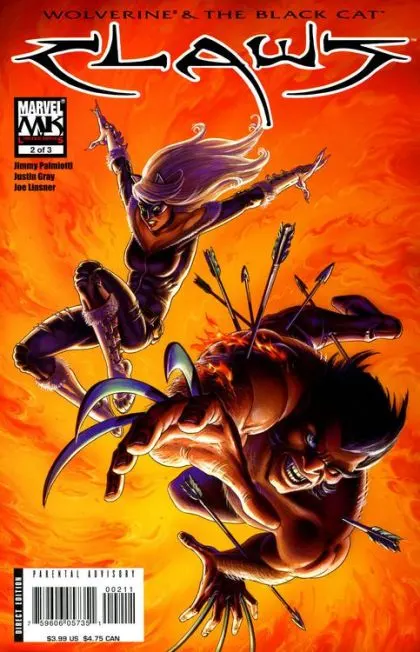 Claws #2 comic book cover, 2006