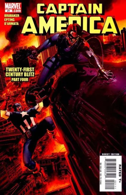 Captain America, Vol. 5 #21 Steve Epting Regular comic book cover, 2006