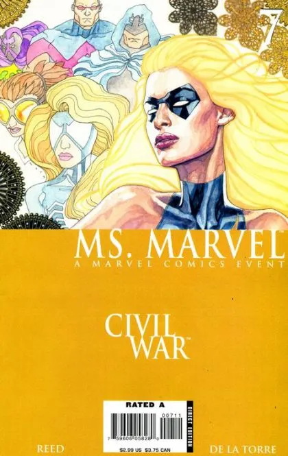 Ms. Marvel, Vol. 2 #7 David Mack Regular comic book cover, 2006