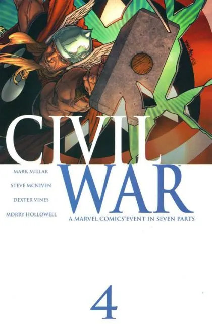 Civil War, Vol. 1 #4 Steve McNiven Regular comic book cover, 2006