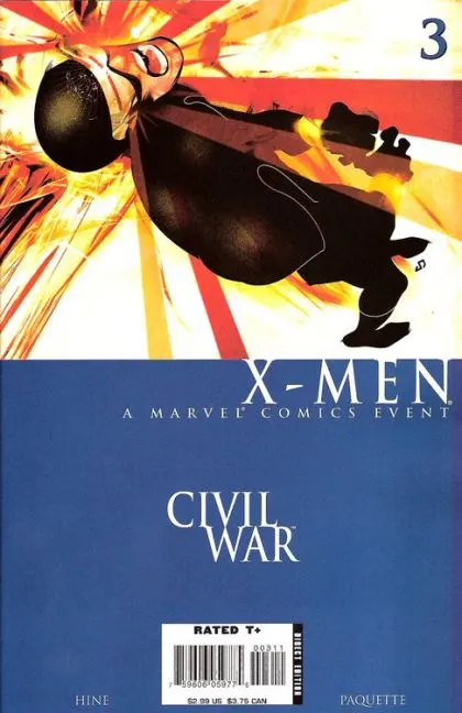 Civil War: X-Men #3 comic book cover, 2006