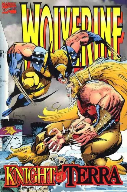 Wolverine: Knight of Terra #1 comic book cover, 1995