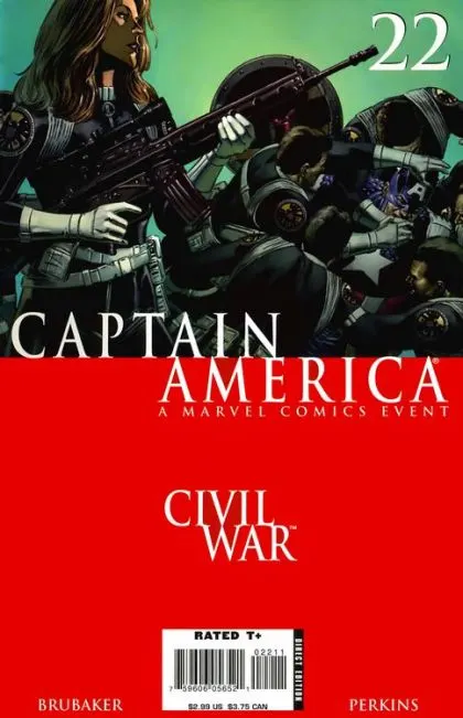Captain America, Vol. 5 #22 Steve Epting Regular comic book cover, 2006
