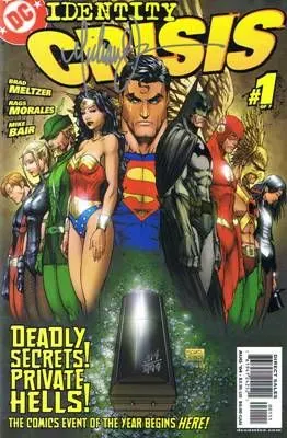 Identity Crisis #1 Dynamic Forces Signed Edition comic book cover, 2004