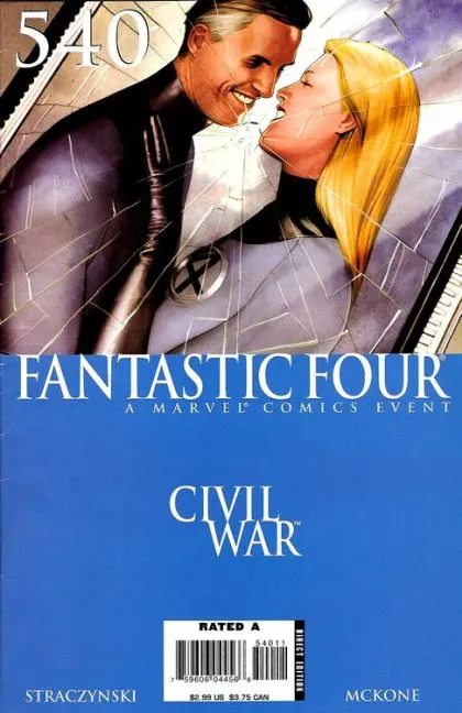 Fantastic Four, Vol. 3 #540 Direct Edition comic book cover, 2006