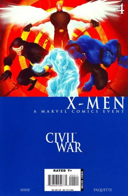 Civil War: X-Men #4 comic book cover, 2006