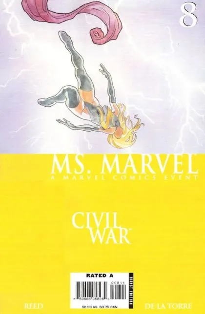 Ms. Marvel, Vol. 2 #8 David Mack Regular comic book cover, 2006