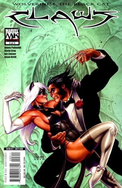 Claws #3 comic book cover, 2006