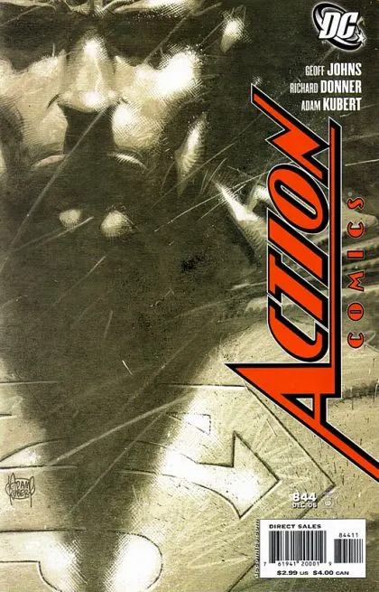 Action Comics, Vol. 1 #844 Adam Kubert Regular comic book cover, 2006
