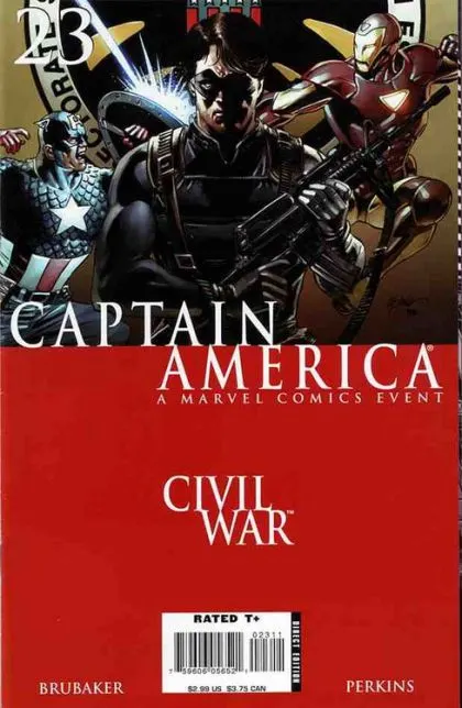 Captain America, Vol. 5 #23 Steve Epting Regular comic book cover, 2006