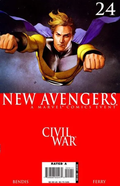 New Avengers, Vol. 1 #24 Adi Granov Regular comic book cover, 2006