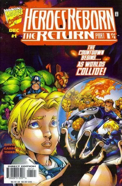 Heroes Reborn: The Return #1 Variant Cover comic book cover, 1997