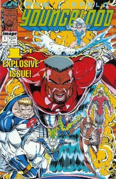 Youngblood, Vol. 1 #1 Rob Liefeld Regular Cover comic book cover, 1992