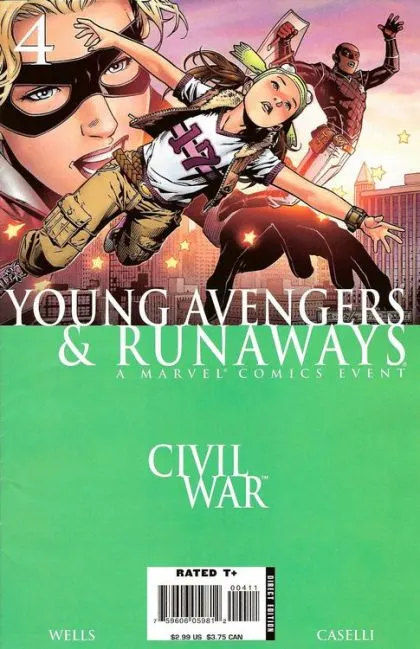 Civil War: Young Avengers & Runaways #4 comic book cover, 2006