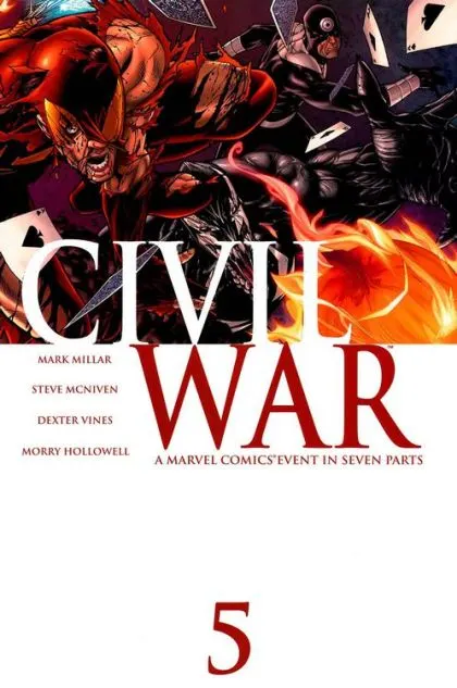 Civil War, Vol. 1 #5 Steve McNiven Regular comic book cover, 2006