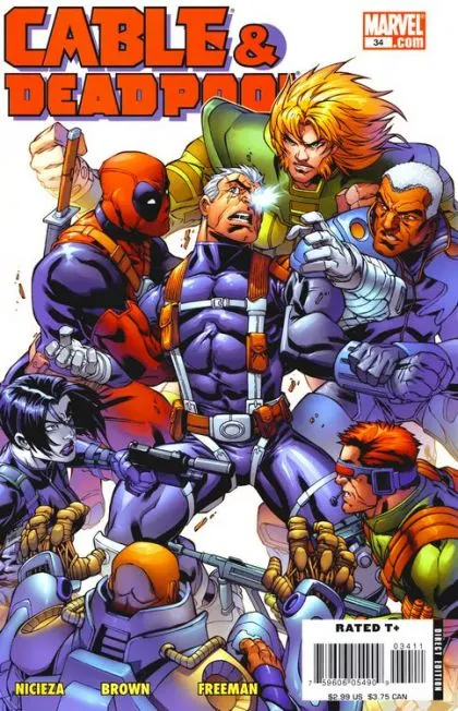 Cable & Deadpool #34 comic book cover, 2007