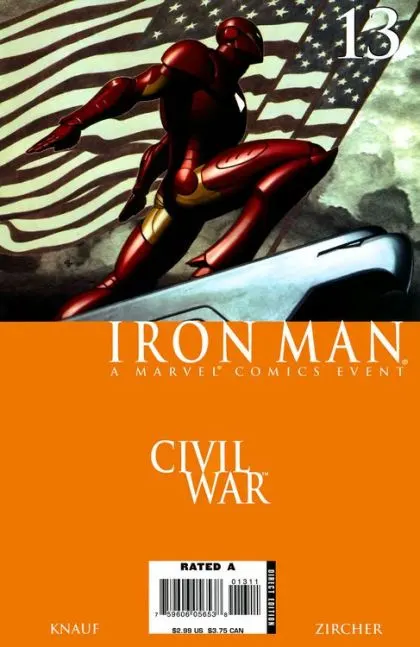 Iron Man, Vol. 4 #13 Direct Edition comic book cover, 2006