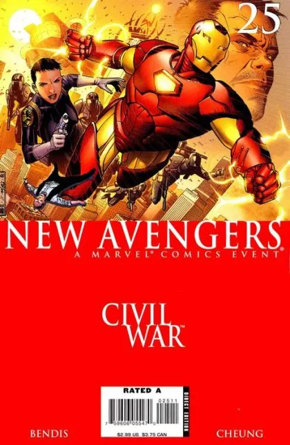 New Avengers, Vol. 1 #25 Jim Cheung Regular comic book cover, 2006