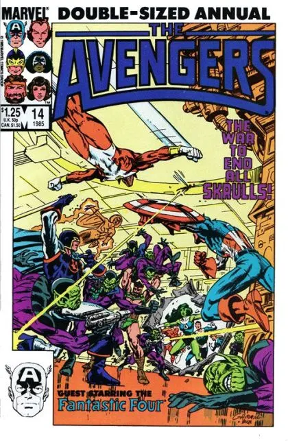 The Avengers, Vol. 1 Annual #14 Direct Edition comic book cover, 1985