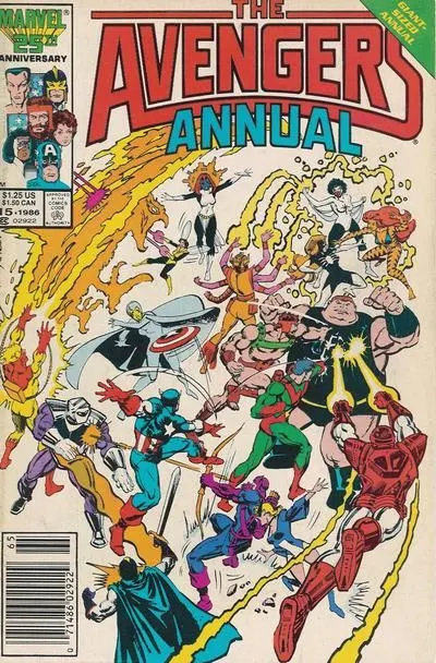 The Avengers, Vol. 1 Annual #15 Newsstand Edition comic book cover, 1986