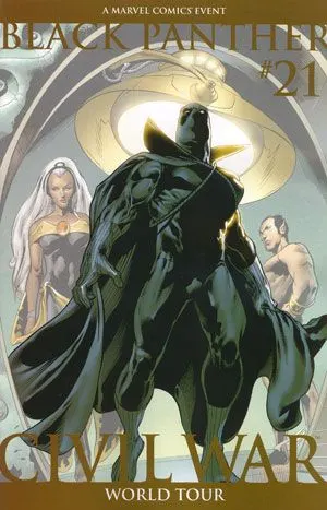 Black Panther, Vol. 4 #21 2nd Printing Manuel García comic book cover, 2006