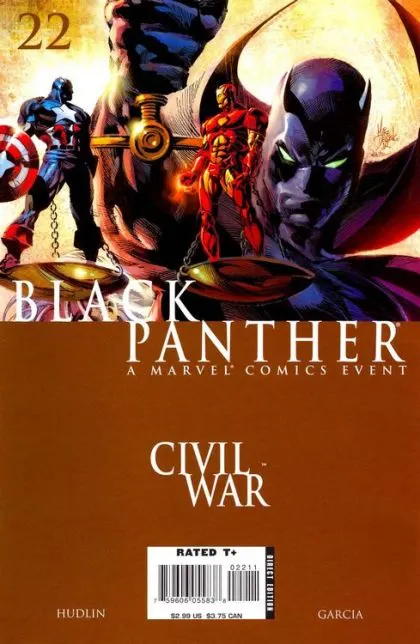 Black Panther, Vol. 4 #22 Mike Deodato Jr. Regular comic book cover, 2007