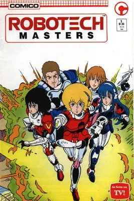 Robotech Masters #1 comic book cover, 1985