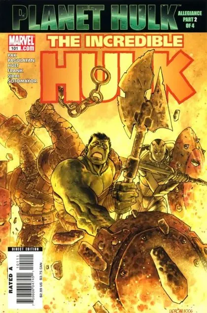 The Incredible Hulk, Vol. 2 #101 Direct Edition comic book cover, 2007