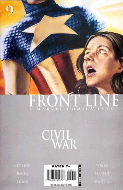 Civil War: Front Line #9 comic book cover, 2006