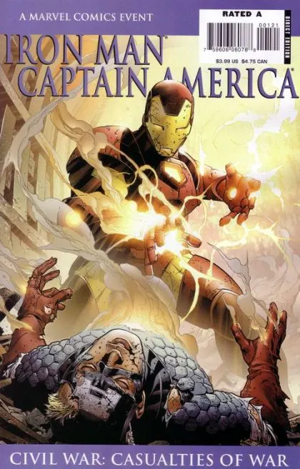 Iron Man/Captain America: Casualties of War #1 Iron Man Variant Cover comic book cover, 2007