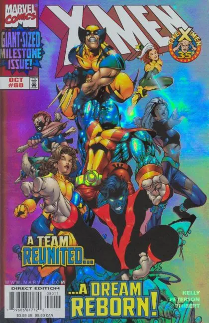 X-Men, Vol. 1 #80 Deluxe Holofoil Edition comic book cover, 1998