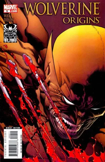 Wolverine: Origins #9 comic book cover, 2007