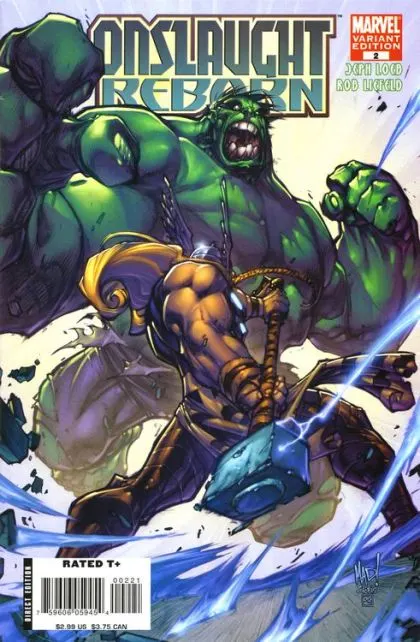 Onslaught Reborn #2 Joe Madureira Variant comic book cover, 2007