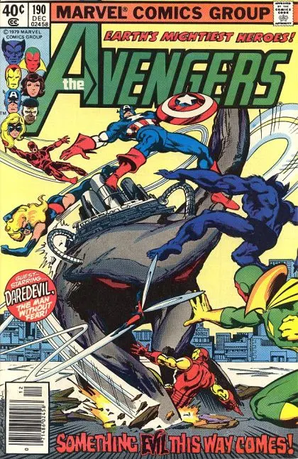 The Avengers, Vol. 1 #190 Newsstand Edition comic book cover, 1979