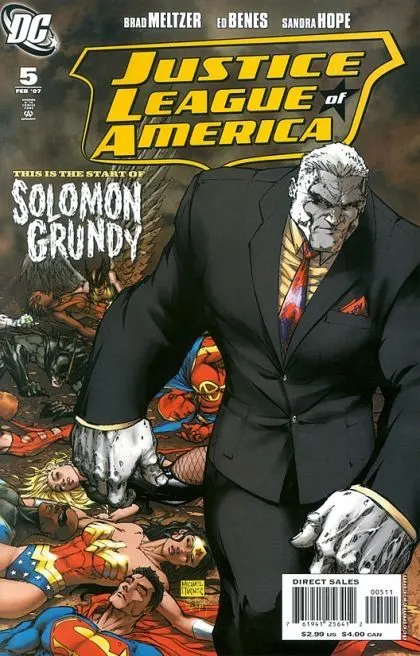 Justice League of America, Vol. 2 #5 Michael Turner & Peter Steigerwald Variant Cover comic book cover, 2007